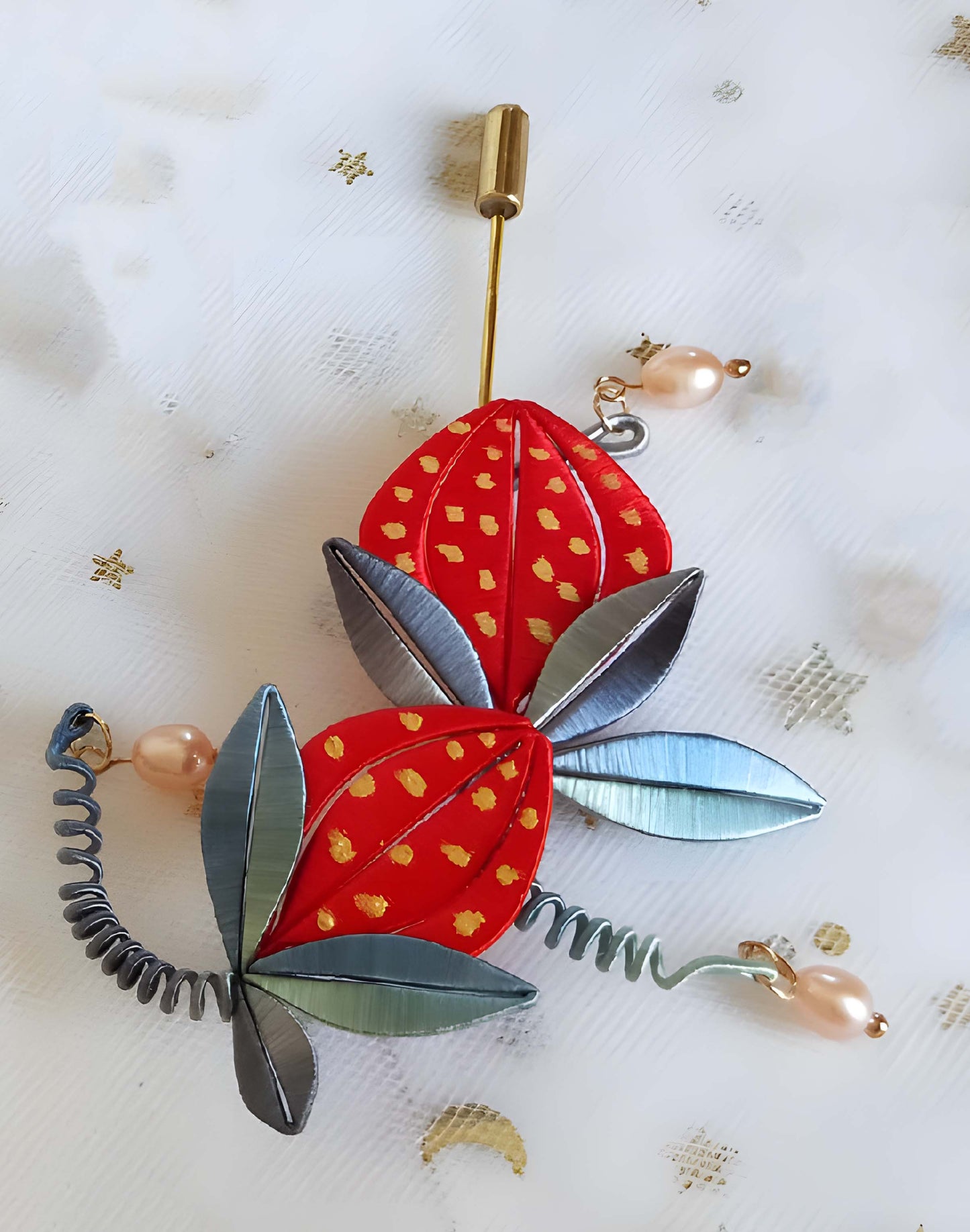 Broche sur mesure Lass - Broche en soie (Chanhua)