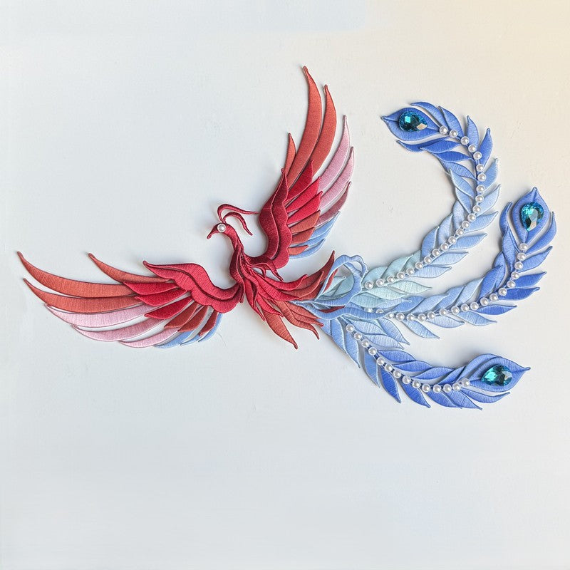 Phoenix Double-sided Round Fan Chanhua Materials DIY Kit - Include Detailed Video Tutorial