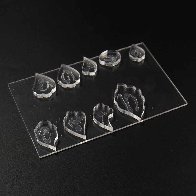 Clear Acrylic Wire Shaping Templates - Rose Set(96-104)