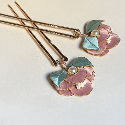 Small Peony Chanhua Series with Cloisonne Edge Materials Flowers DIY Kit - Include Detailed Video Tutorial