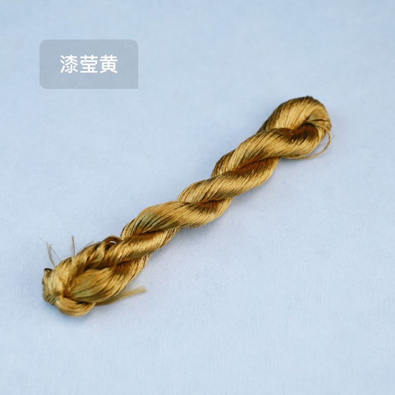 10g Suzhou Embroidery Thick Untwisted Mulberry Silk Thread(#露褐) - Ronghua Threads