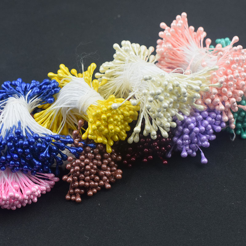 3mm Glossy Artificial Flower Stamens for DIY Crafts & Sugar Flowers | 6cm Long