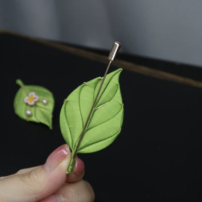 Kit fai da te per gioielli Chanhua, spilla con fiori su foglie - Include video tutorial dettagliato
