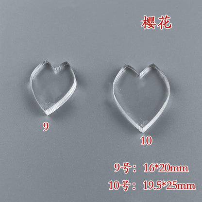 Clear Acrylic Wire Shaping Templates | Petal & Leaf Forms for Filigree Jewelry
