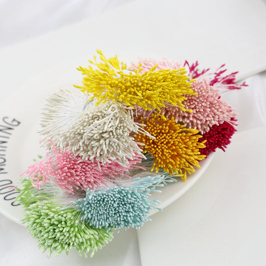 Pointed Tip 1.5mm Pearlescent Double Head Flower Stamens - Artificial Floral Pistils for DIY Crafts & Flower Making