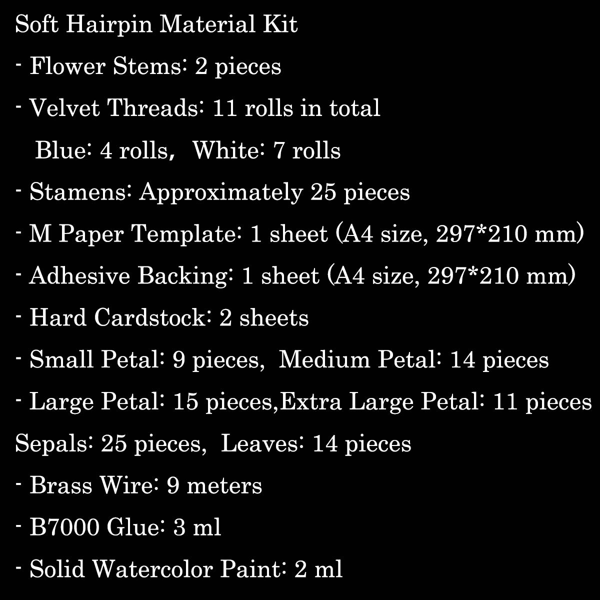 Changchun Flower Chanhua Materials Flowers DIY Kit - Include Detailed Video Tutorial