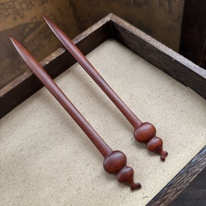 Pique à Cheveux en Bois de Jujube Naturel - Motif Gourde (Hulu) #葫芦