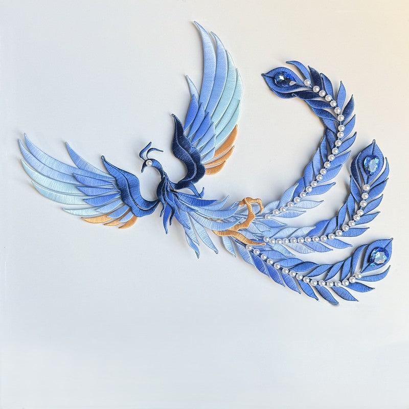 Phoenix Double-sided Round Fan Chanhua Materials DIY Kit - Include Detailed Video Tutorial