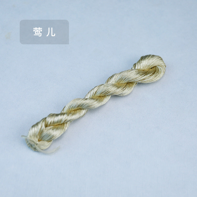 10g Suzhou Embroidery Thick Untwisted Mulberry Silk Thread(#露褐) - Ronghua Threads