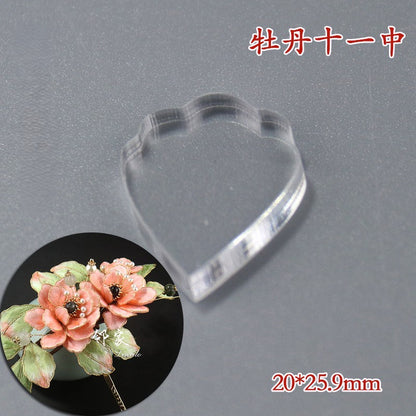 Clear Acrylic Wire Shaping Templates - Rose Set(96-104)
