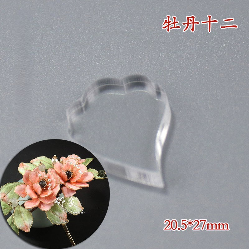 Clear Acrylic Wire Shaping Templates | Petal & Leaf Forms for Filigree Jewelry