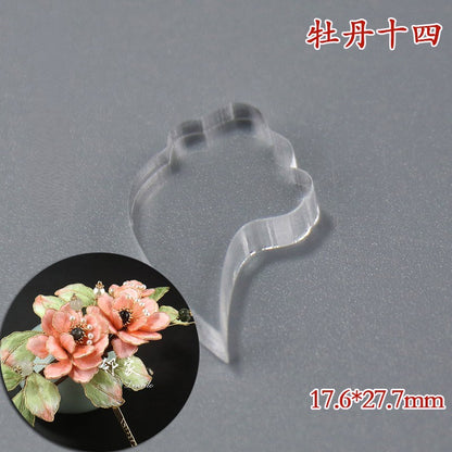 Clear Acrylic Wire Shaping Templates | Petal & Leaf Forms for Filigree Jewelry