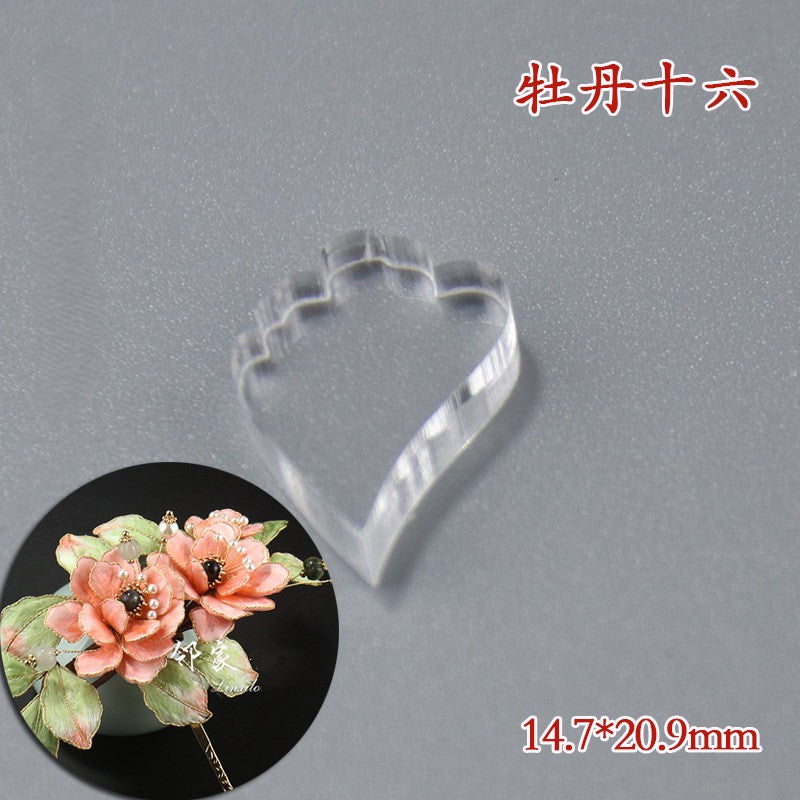 Clear Acrylic Wire Shaping Templates | Petal & Leaf Forms for Filigree Jewelry
