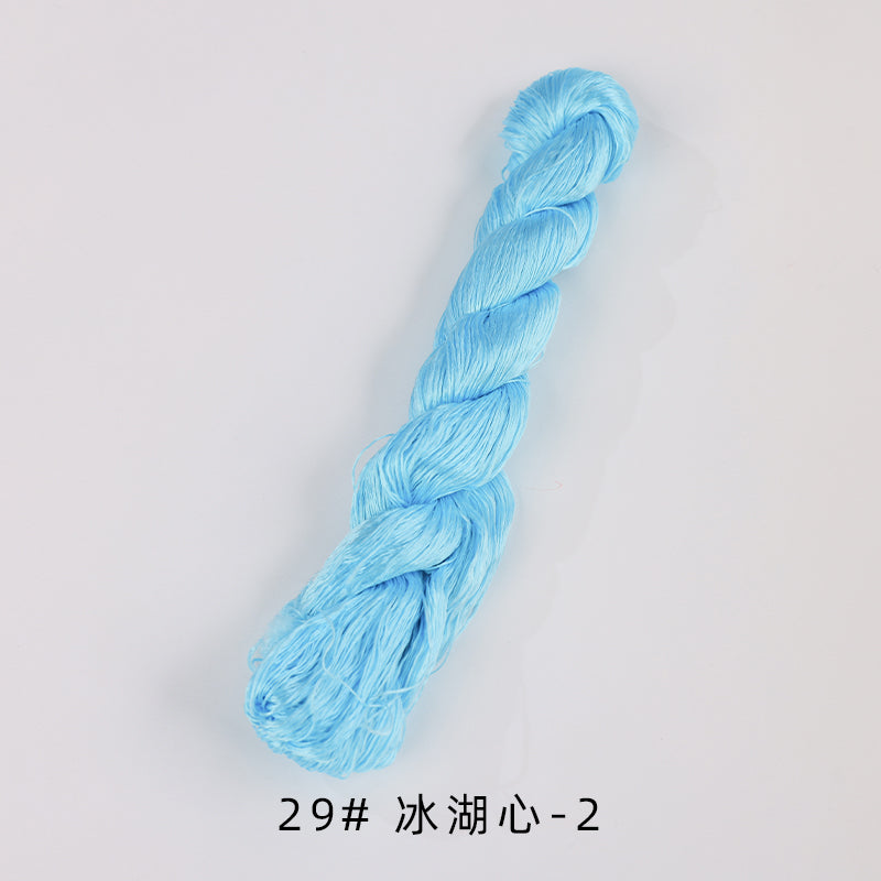 400m Suzhou Embroidery Untwisted Mulberry Silk Thread(Blue02) - Ronghua Threads