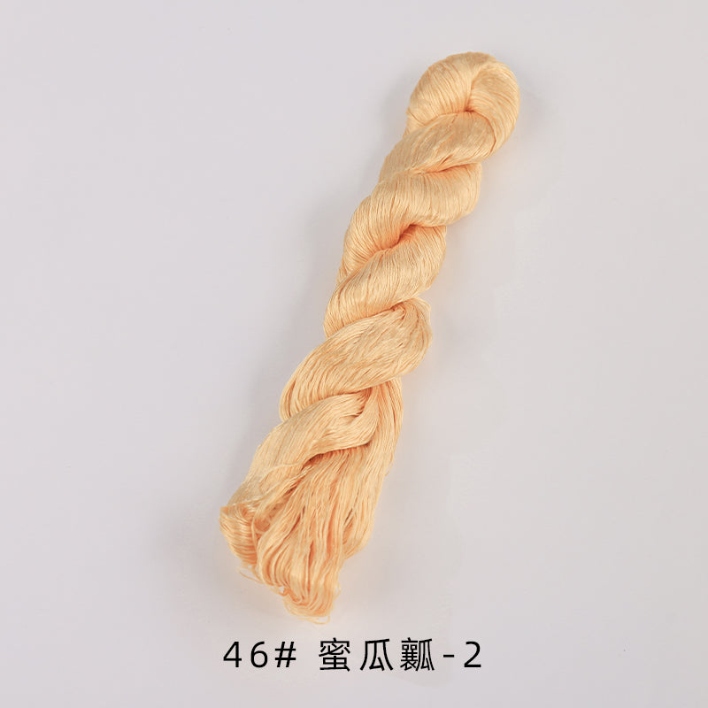 400m Suzhou Embroidery Untwisted Mulberry Silk Thread(Orange03) - Ronghua Threads