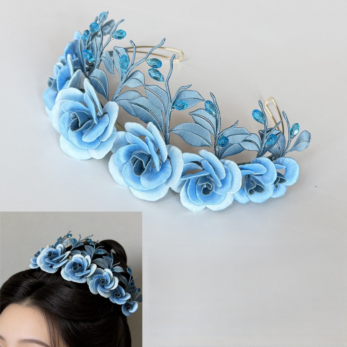 Multiflora Rose Chanhua Crown Materials DIY Kit - Include Detailed Video Tutorial