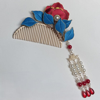 Small Peony Chanhua Series with Cloisonne Edge Materials Flowers DIY Kit - Include Detailed Video Tutorial