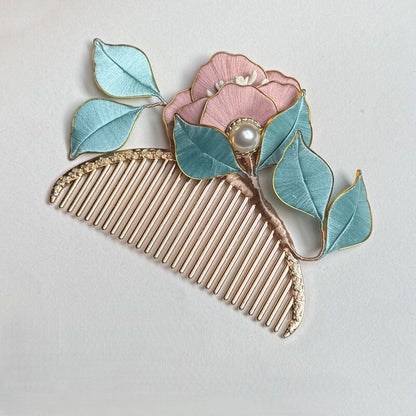 Small Peony Chanhua Series with Cloisonne Edge Materials Flowers DIY Kit - Include Detailed Video Tutorial