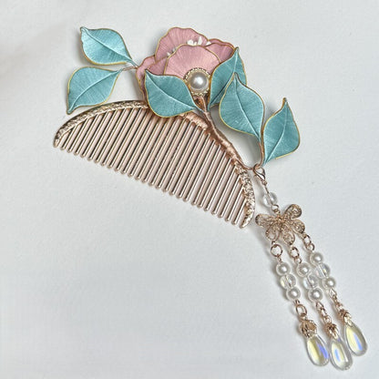 Small Peony Chanhua Series with Cloisonne Edge Materials Flowers DIY Kit - Include Detailed Video Tutorial