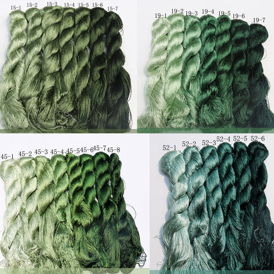20m Suzhou Embroidery Mulberry Silk Thread(Cyan01  28*20m)