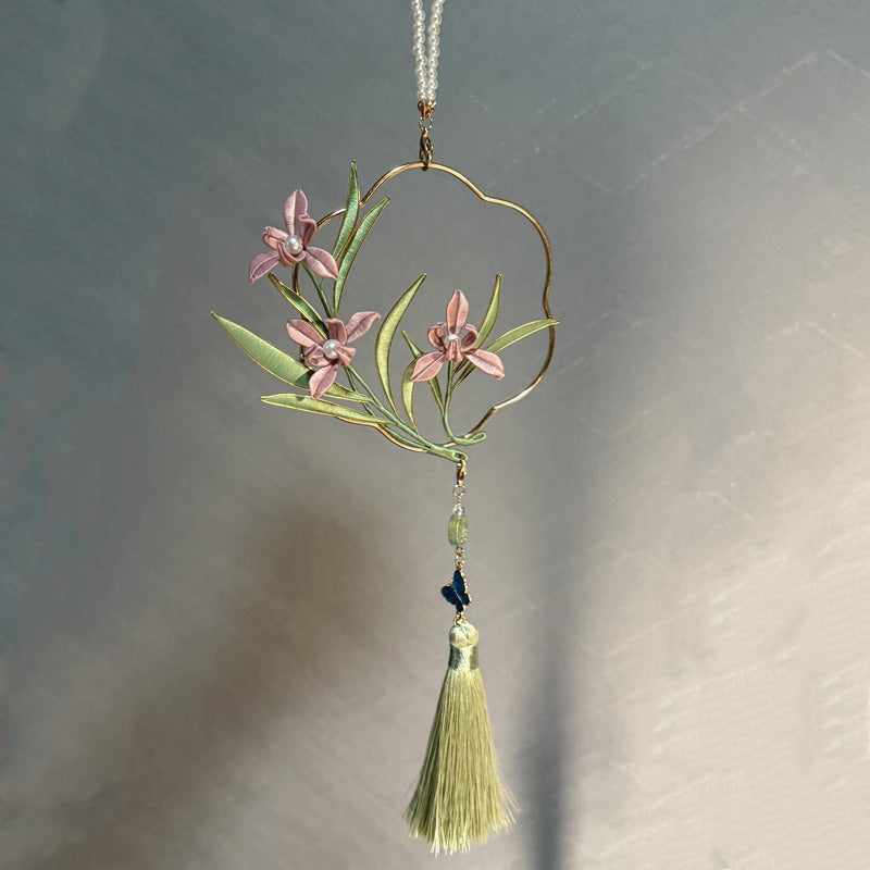 Kit fai da te per anello/ciondolo orchidea Chanhua - Include un tutorial video dettagliato