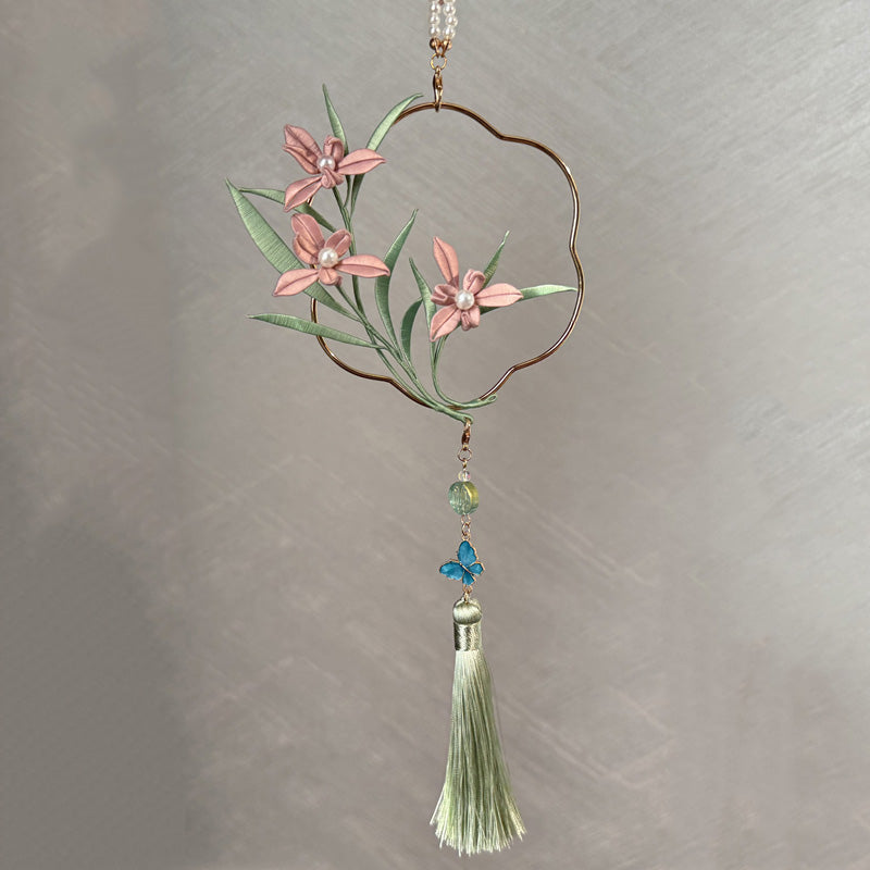 Kit fai da te per anello/ciondolo orchidea Chanhua - Include un tutorial video dettagliato