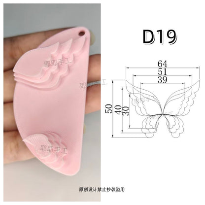 Butterfly Wire Form Templates - Multi Size Molds for Ronghua - D19-D28