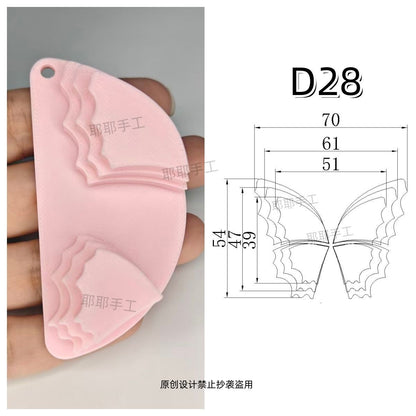 Butterfly Wire Form Templates - Multi Size Molds for Ronghua - D19-D28