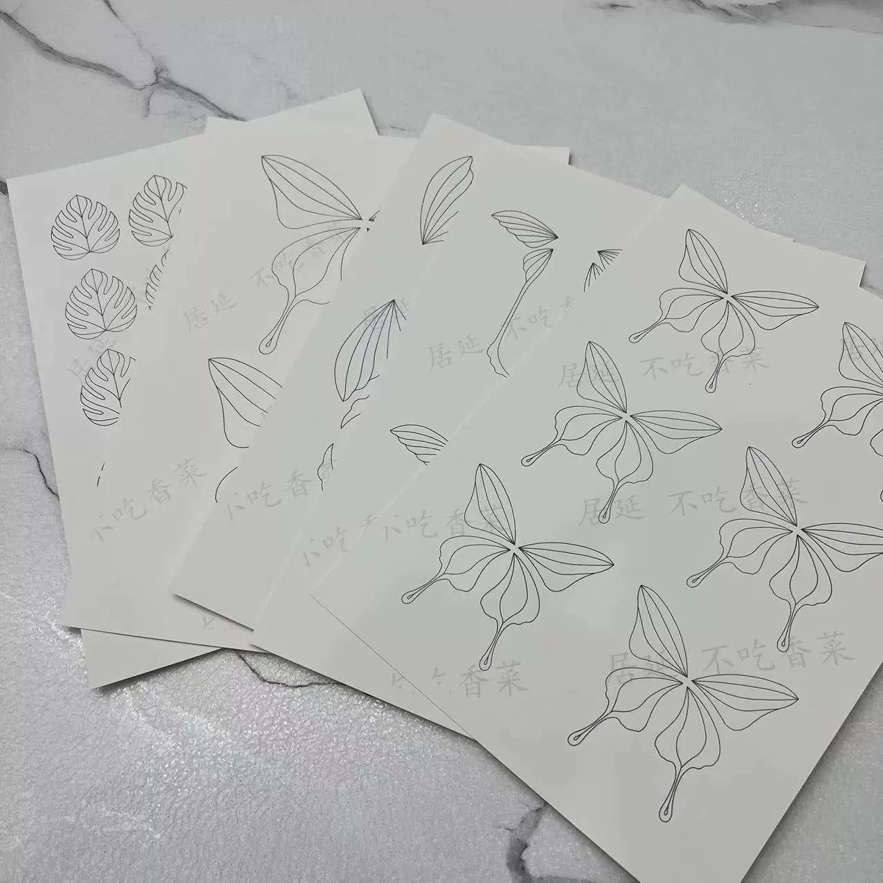 Modèle de papier Chanhua pour accessoires de cheveux traditionnels de la série BC de JY DIY