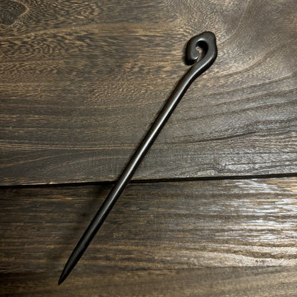 Natural African Blackwood Hair Stick Set - 21cm Long Curved Designs #21cm紫光檀