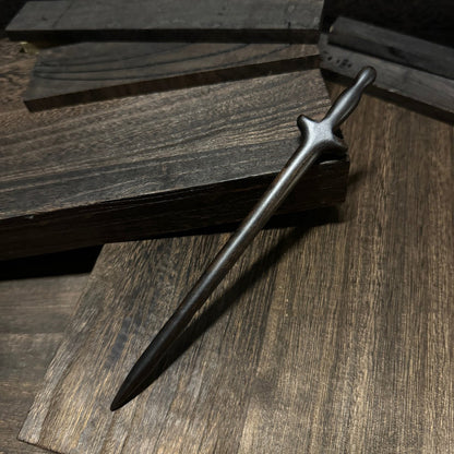 Natural African Blackwood Hair Stick - Immortal Sword Design #仙剑