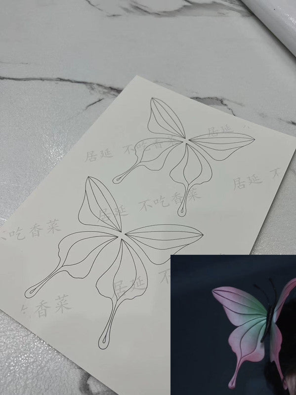 Modèle de papier Chanhua pour accessoires de cheveux traditionnels de la série BC de JY DIY