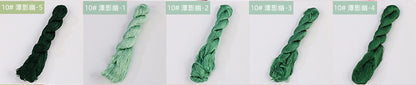 400m Suzhou Embroidery Untwisted Mulberry Silk Thread(Green02) - Ronghua Threads
