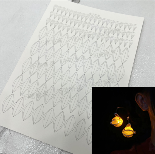 Lanterna piccola - JY DIY Chanhua Modello in carta per accessori tradizionali per capelli