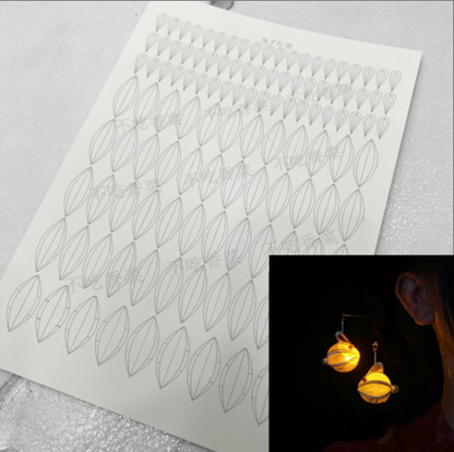 Lanterna piccola - JY DIY Chanhua Modello in carta per accessori tradizionali per capelli