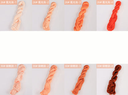 400m Suzhou Embroidery Untwisted Mulberry Silk Thread(Orange02) - Ronghua Threads