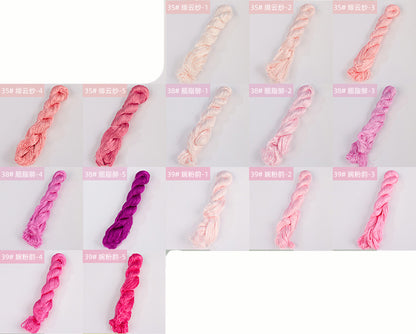 400m Suzhou Embroidery Untwisted Mulberry Silk Thread(Pink03) - Ronghua Threads