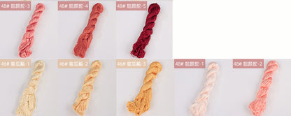 400m Suzhou Embroidery Untwisted Mulberry Silk Thread(Orange03) - Ronghua Threads