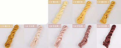 400m Suzhou Embroidery Untwisted Mulberry Silk Thread(Yellow01) - Ronghua Threads
