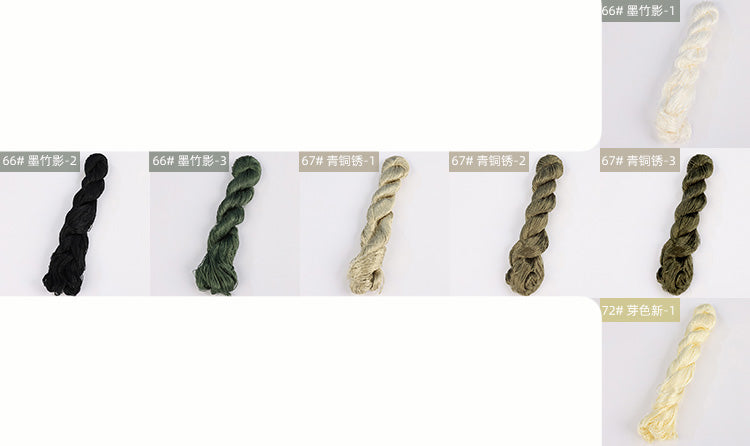400m Suzhou Embroidery Untwisted Mulberry Silk Thread(Grey02) - Ronghua Threads