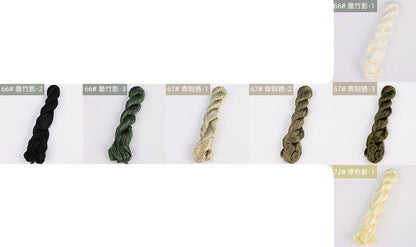 400m Suzhou Embroidery Untwisted Mulberry Silk Thread(Grey02) - Ronghua Threads