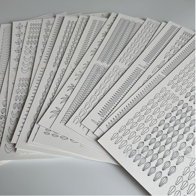 JY DIY Chanhua Paper Template for Traditional Hair Accessories - Super Small Size Series