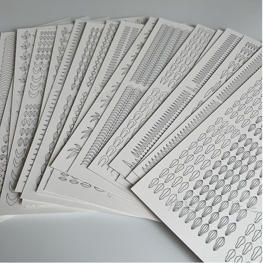 JY DIY Chanhua Paper Template for Traditional Hair Accessories - Super Small Size Series