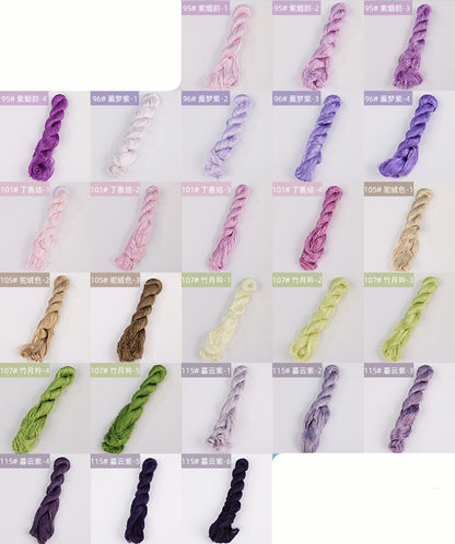 400m Suzhou Embroidery Untwisted Mulberry Silk Thread(Purple01) - Ronghua Threads
