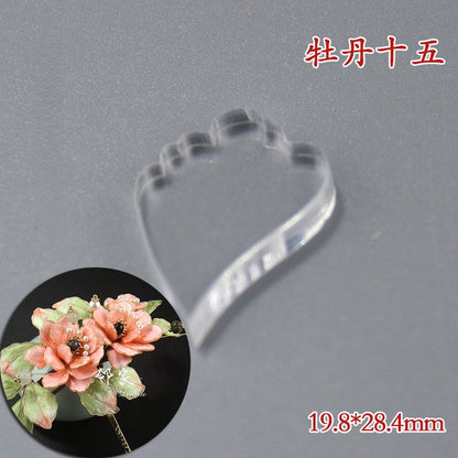 Clear Acrylic Wire Shaping Templates | Petal & Leaf Forms for Filigree Jewelry