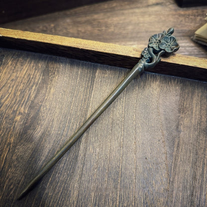 Natural Argentine Green Sandalwood Hair Stick Set - Heartwood of Green Sandalwood #绿檀发簪合集