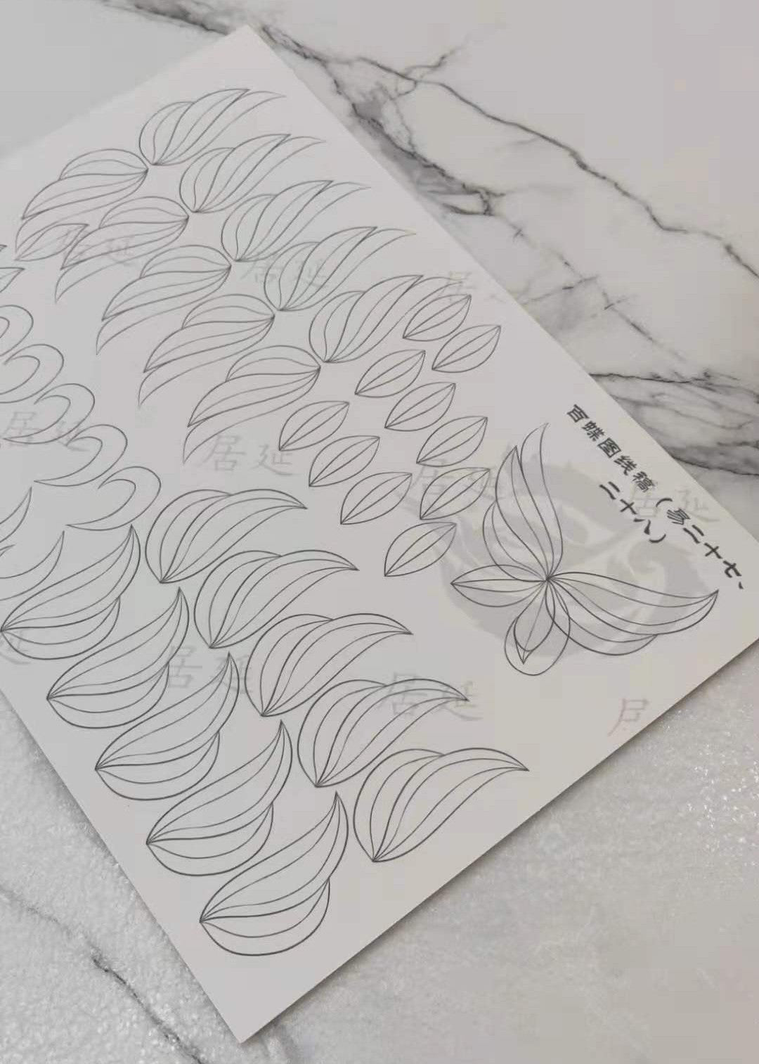 JY DIY Chanhua Paper Template for Traditional Hair Accessories - 易 Series
