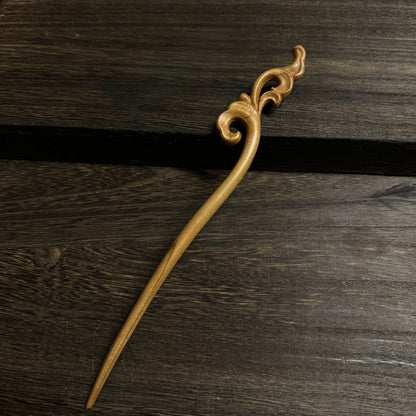 Natural Peach Wood Hair Stick Set - Assorted Floral and Nature Designs Hairpins #桃木发簪合集