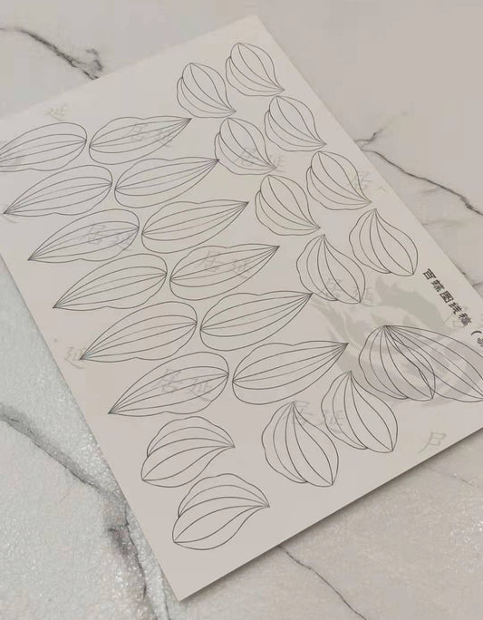 JY DIY Chanhua Paper Template for Traditional Hair Accessories - 易 Series