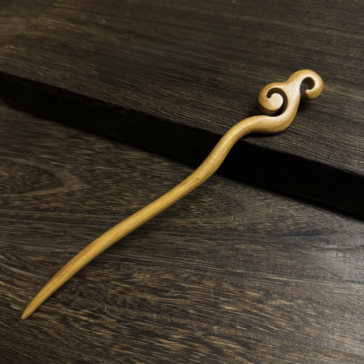 Natural Aged Peach Wood Hair Stick Set - Assorted Floral and Nature Designs Hairpins #老桃木簪合集